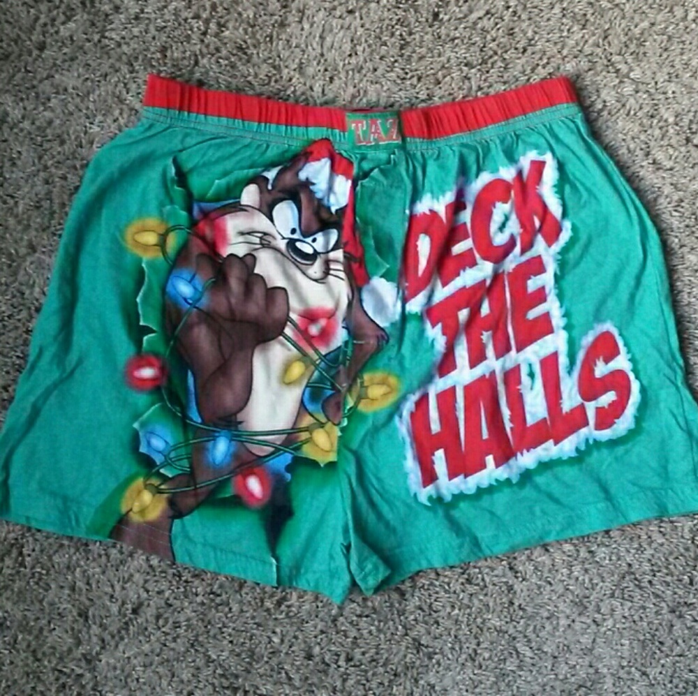 Taz Deck the Halls boxers